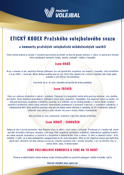Etický kodex Pražského volejbalového svazu