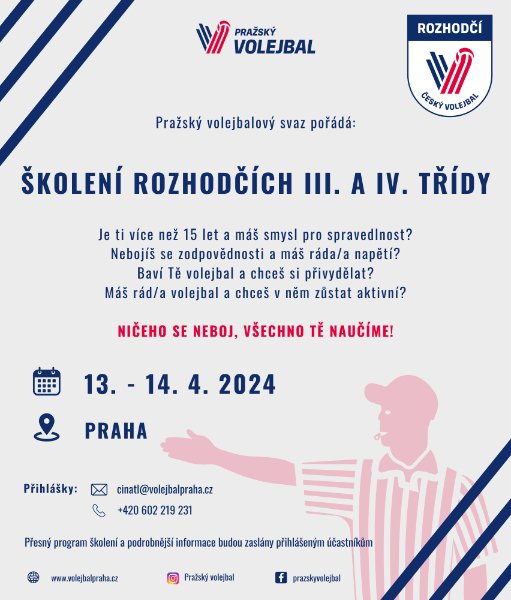 Pražský volejbalový svaz pořádá (23 × 27 cm)
